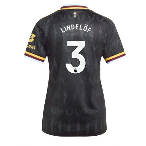 Fotbalové Dres Aston Villa Victor Lindelof #3 Dámské Venkovní 2026-27 Krátký Rukáv